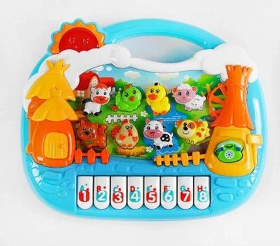 Піаніно дитяче WToys Звірята Малюки казки віршики ноти пісні TK-72406