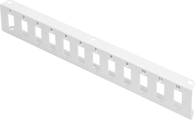 Передня панель коробки для зрощення оптоволоконних кабелів Digitus 1U 12 x SC DX (DN-96802M-2)