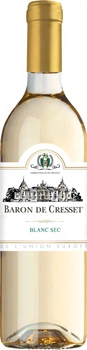 Вино Baron de Cresset белое сухое 0.75 л 11% (3120581382559)