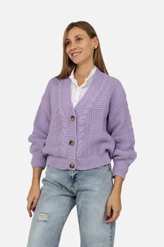Жіночий кардиган one size колір бузковий NEW JEVEL ЦБ-00262649