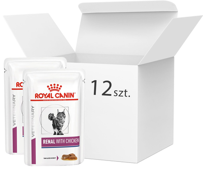 Вологий корм для кішок із проблемами нирок ROYAL CANIN Vet Renal Курка в соусі 12x85 г (DLZROYKDK0025)