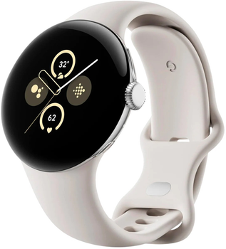 Смарт-часы Google Pixel Watch 2 LTE Aluminum Case / Porcelain Polished Silver (GA05027-DE)