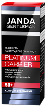 Крем для обличчя для чоловіків Janda Gentleman Platinum Carrier 50+ проти зморшок 50 мл (5903899661343)