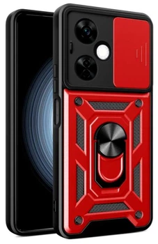 Чехол Camshield c кольцом-подставкой на OPPO A3x (4G) / red