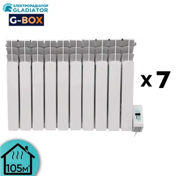 Система отопления электрическая G7-BOX 105 с радиаторами Gladiator (7 кВт)