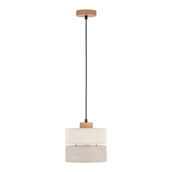 Люстра подвесная ECO 5770 TK-Lighting бежевый, дерево, черный / бежевый