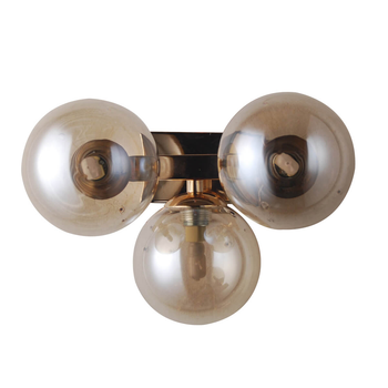 Бра Marbelio WL-6161-3 GO+CO Italux золото / коричневый, янтарный