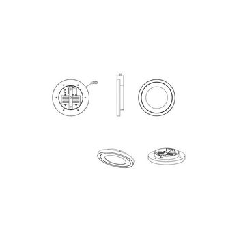 Светильник потолочный Carus R67222031 Trio белый