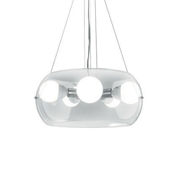 Люстра підвісна стельова 16863 Ideal Lux хром / прозорий