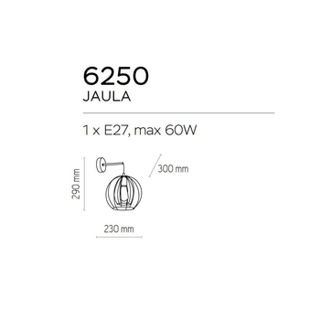 Бра JAULA 6250 TK-Lighting золотой, черный