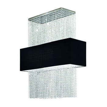 Люстра кришталева стельова PHOENIX IL101163 Ideal Lux хром / чорний