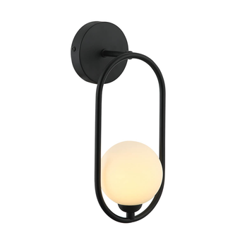 Бра Lupus WL-3965-1-BL Italux черный / белый