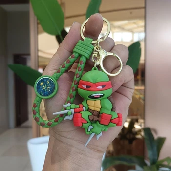 Черепашки ниндзя брелок Рафаель брелки на рюкзак, ключи Ninja Turtles Raphael 5,9 см