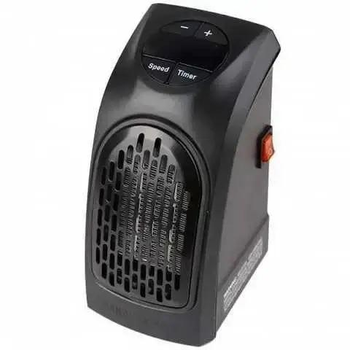 Тепловентилятор на 400 W с терморегулятором и пультом управления Handy Heater Черный (726)