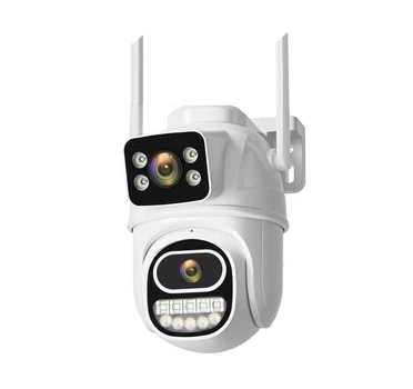 Уличная WiFi IP камера Besder A8Q 8Мп 2 независимых объектива белая
