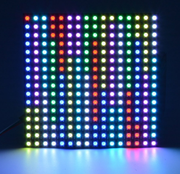 LED гнучка матриця WS2812B на світлодіодах 5050 RGB 16х16(256LED), 5В