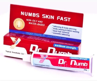 Анестетик крем Dr.Numb (Epinephrine) Голубой, 30г