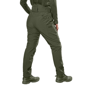 Зимние женские брюки Camotec SoftShell на микрофлисе олива размер 2XL