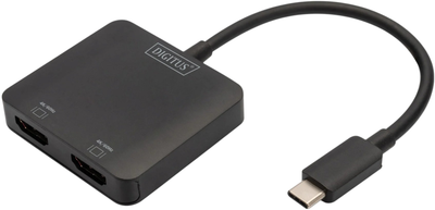 Адаптер Digitus USB-C - 2 x HDMI Black (DS-45338)