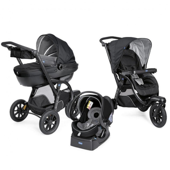 Коляска Chicco 3 в 1 Trio Active3 Top Черная [100516]