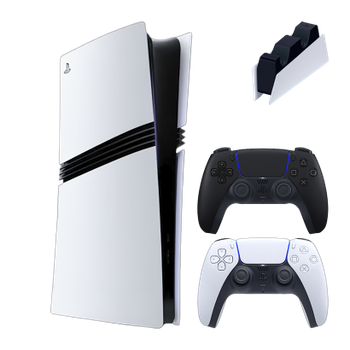 Набор Консоль Sony PlayStation 5 Pro 2TB White + Геймпад Беспроводной DualSense Midnight Black + Зарядное Устройство Проводной DualSense