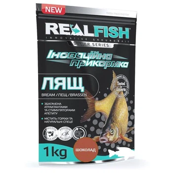 Прикормка RealFish 1кг Лещ Шоколад РеалФиш,61034