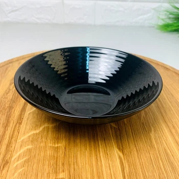 Круглий чорний салатник Luminarc Harena Black 16 см (L7612)