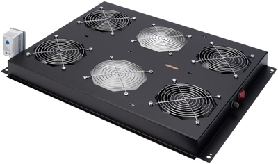 Стельовий блок охолодження для серверних шаф Digitus Unique 4 x Fans Black (DN-19 FAN-4-SRV-B)