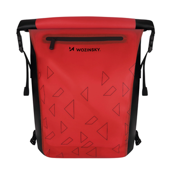 Torba rowerowa 2 w 1 Wozinsky plecak WBB31RE na bagaznik 23 l Red (5907769301391)