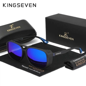 Мужские поляризационные солнцезащитные очки KINGSEVEN 790 Black Dark Blue
