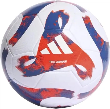 М'яч футбольний Adidas TIRO LGE TSBE (HT2422) білий, синій, червоний Унісекс 5 (4065432803465)