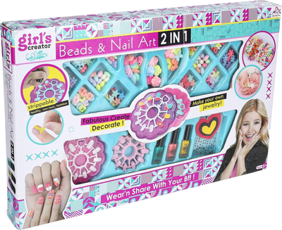 Zestaw do manicure Girl's creator Beads & Nail Art 2 w 1 Bracelet Making (5901384732158)