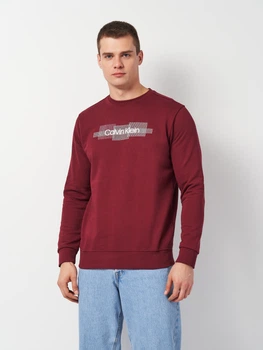 Світшот чоловічий Calvin Klein Jeans 11383.4 L Бордо (smt2000000023205)