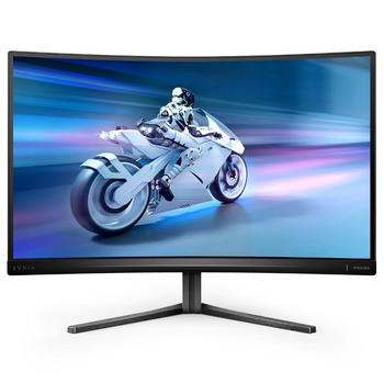 Монитор 27" Philips 27M2C5200W, VA, изогнутый, 280Hz, 0,3 ms, 2xHDMI, DP, HAS, Pivot, черно-серый