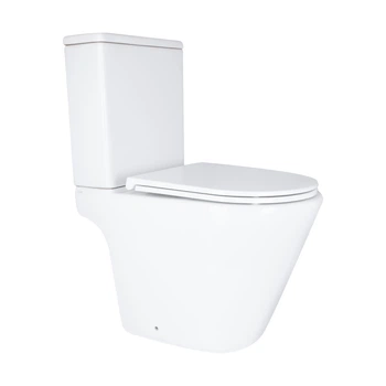 Унитаз напольный Qtap Dove Rimless безободковый с сиденьем Soft-close WHITE QT06228380BWSD00052622