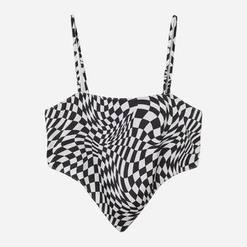 Топ женский H&M 060999916_blackwhite M Белый/Черный (6666000338617)