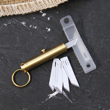 Ніж брелок Magura J164 Brass зі змінними лезами