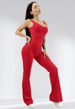 Спортивный комбинезон женский клёш LILAFIT Красный S (LFJ000033)