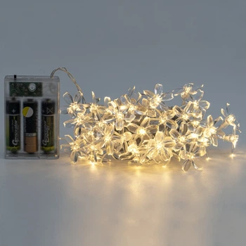 Світлодіодна гірлянда Altalusse Warm 40LED, 6м, 1 режим, 3*AA (INL-2708B-40) З 12шт.батарейок в комплекті