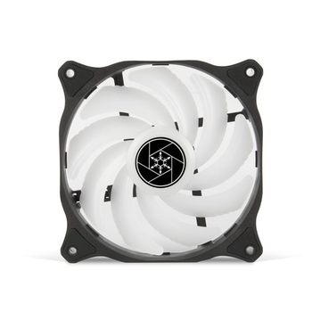 Корпусний вентилятор SilverStone Air Blazer AB120R-ARGB 120мм 600-2200 rpm 4pinPWM, 3pin +5VARGB 7.4-35.6 dBa, чорний