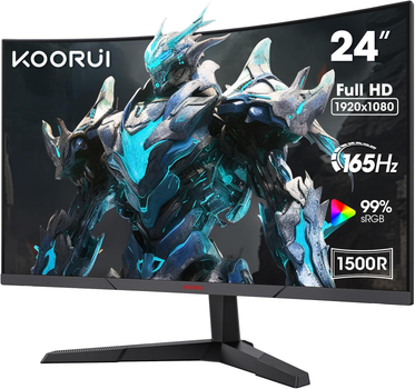 Монитор 24 дюйма Koorui 24E6CA (Full HD 165Hz 1ms) Б/У