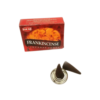 Ароматические конусы Frankincense Ладан 10шт. в уп. + подставка Hem 8901810480261