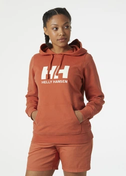 Кофта женские Helly Hansen Logo Hoodie S Помаранчевий 33978-179