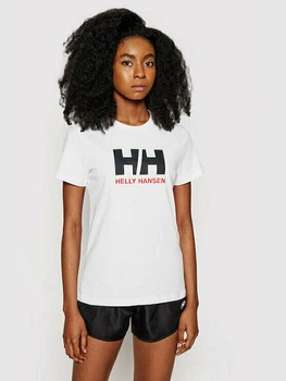 Футболка жіноча Helly Hansen Hh Logo T-Shirt XS Білий 34112-001