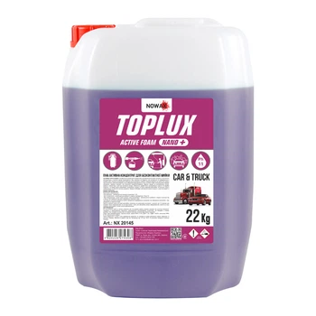 NOWAX Активная Пена Концентрат для Бесконтактной Мойки TOPLUX NANO + ACTIVE FOAM 22Kg 1:100;1:60 (NX20145)
