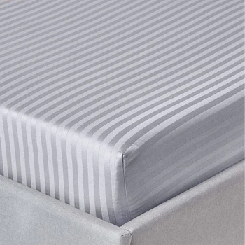 Простынь на резинке Zastelli Gray stripe поликоттон 100х200+20 см Серая (2500001002075)