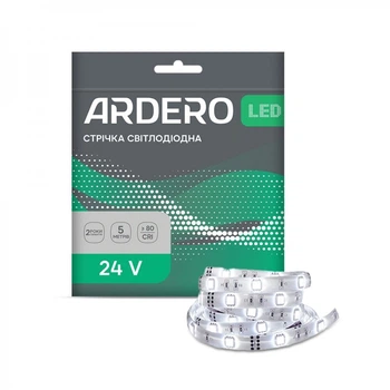 Світлодіодна стрічка Ardero LS308ARD 320COB/м 24В IP20 6500K (80269)