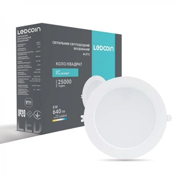 Світлодіодний світильник Ledcoin AL512 8Вт 6500К