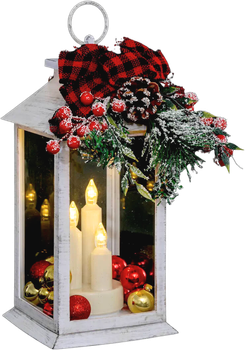 Lampion ze świecami Feeric Lights & Christmas LED 29 cm (3560231595074)
