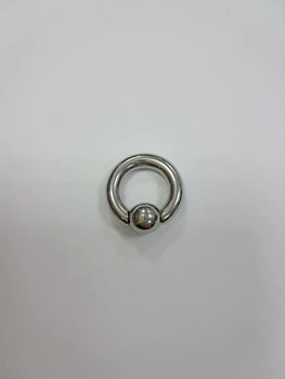 Хард (кільце) з кулькою на пружині медична сталь 4х12х8 BCR (5435)